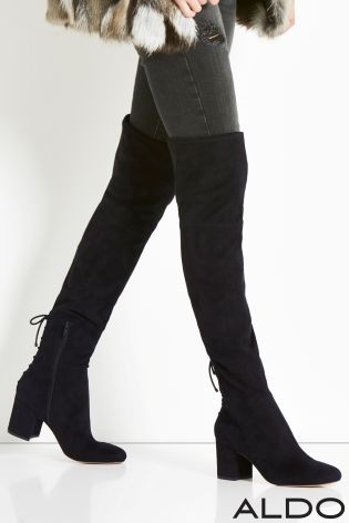 Aldo Block Heel Over The Knee Boots